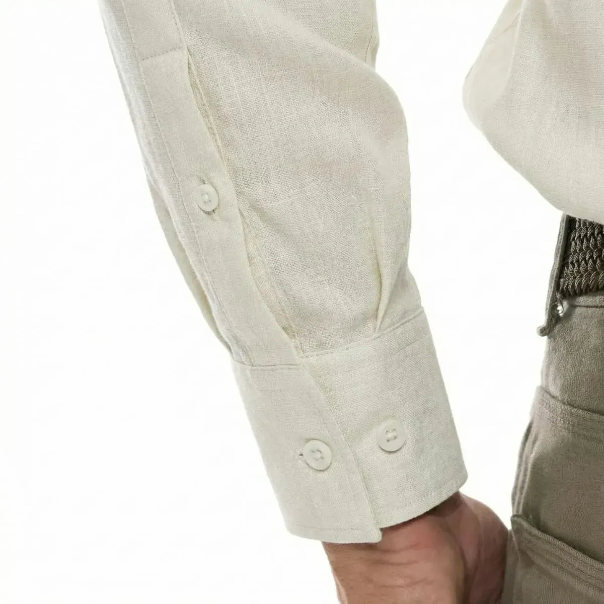 CHEMISE EN LIN ECRU | HOMME - Chemise française