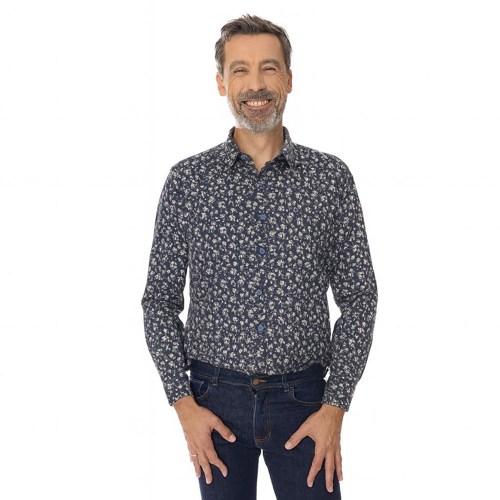 Chemise française à fleurs