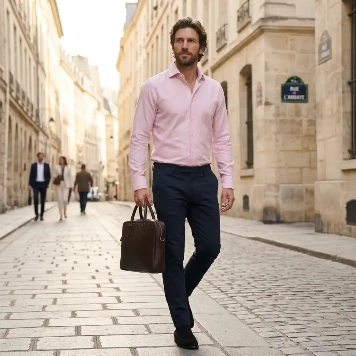 Chemise française rose