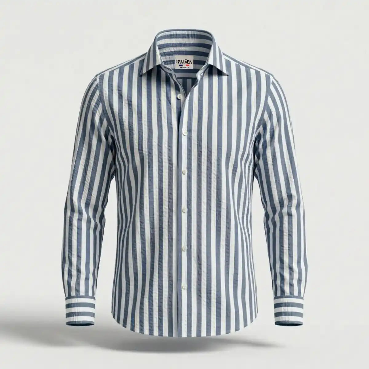 CHEMISE RAYEE HOMME | MARINE TEMP - Chemise française