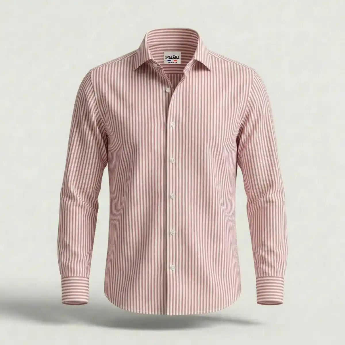CHEMISE RAYEE HOMME | ROSE - Chemise française