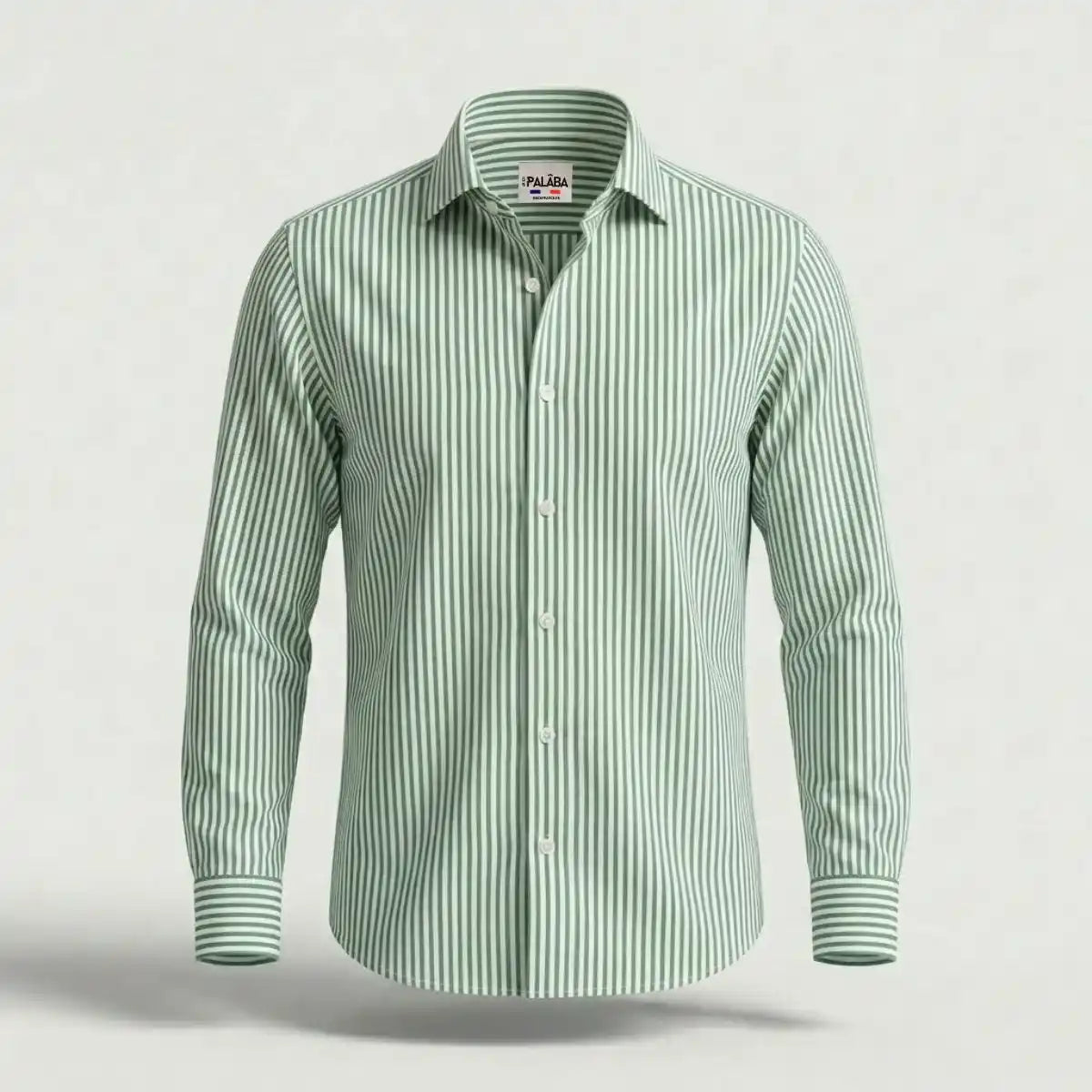 CHEMISE RAYEE HOMME | VERTE - Chemise française