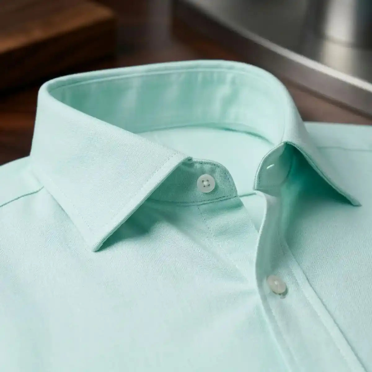 CHEMISE VERT D'EAU HOMME TEMP