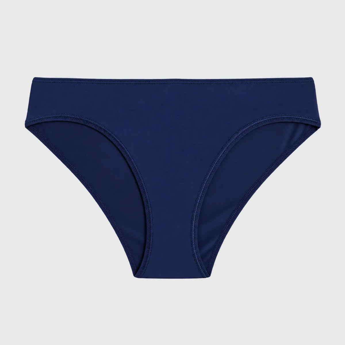Culotte bleu marine en coton bio, coupe classique