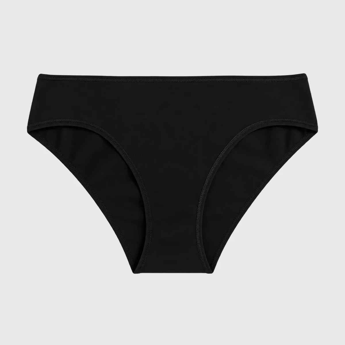 Culotte noire en coton bio, coupe classique