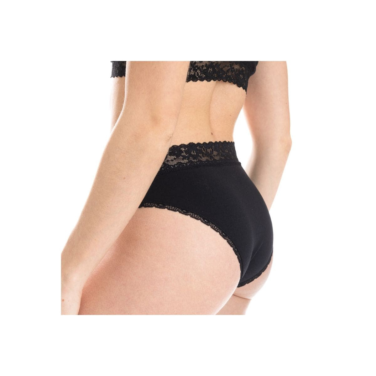 Sous vêtement coton -Culotte dentelle noir