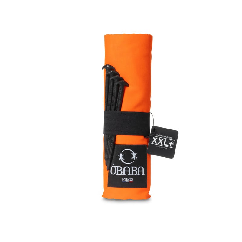 Drap de plage FAMILLE Orange 230x215