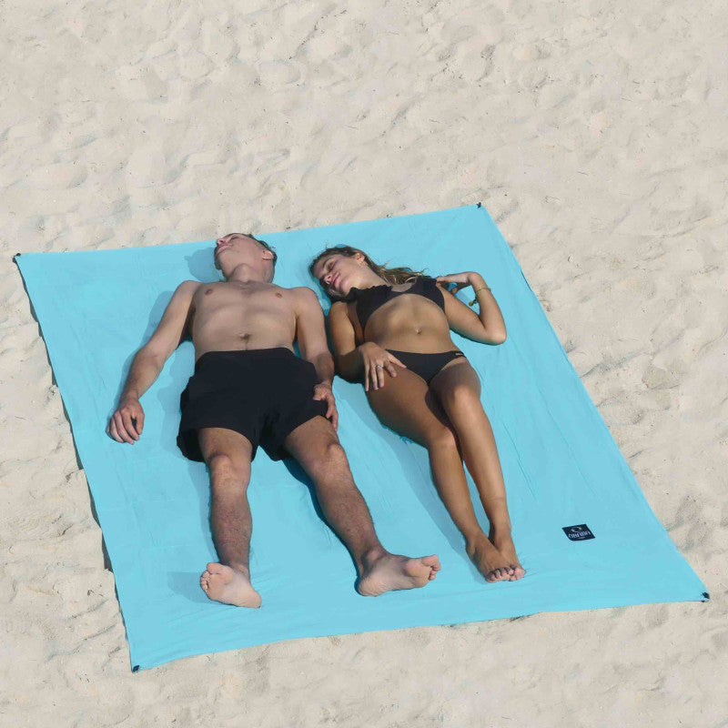 Drap de plage XXL 160x215 - bleu clair