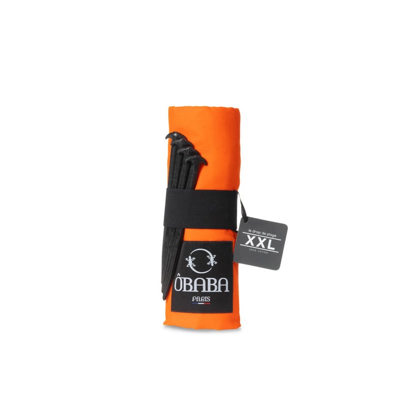 Drap de plage XXL 160x215 - orange