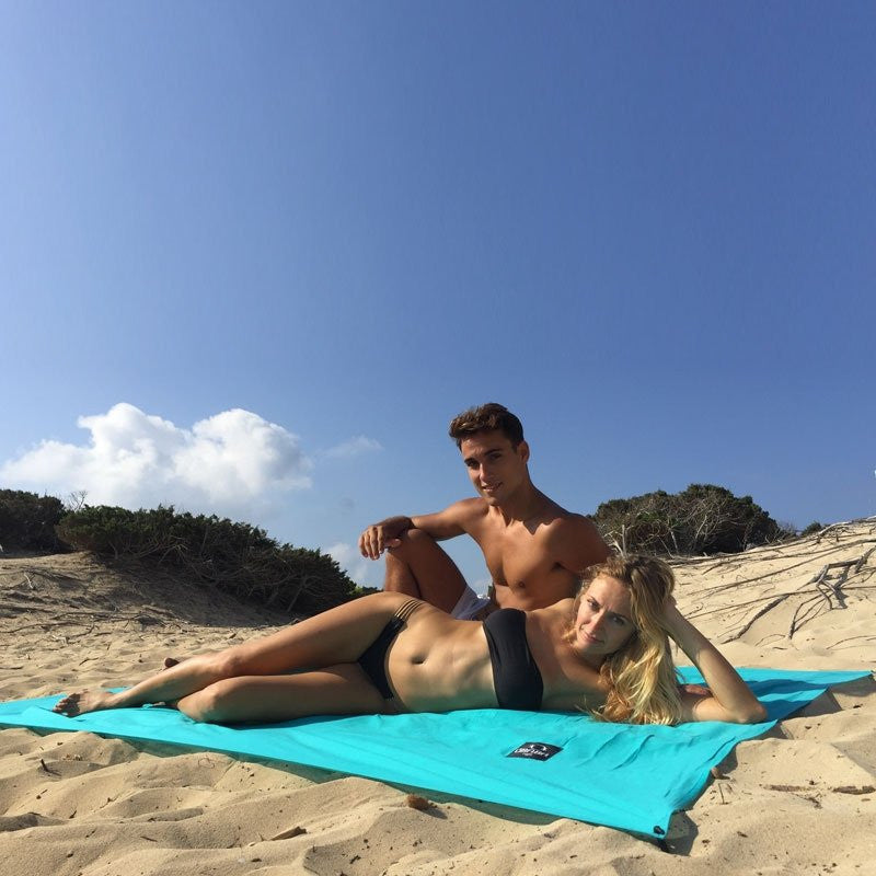 Drap de plage XXL 160x215 - Turquoise