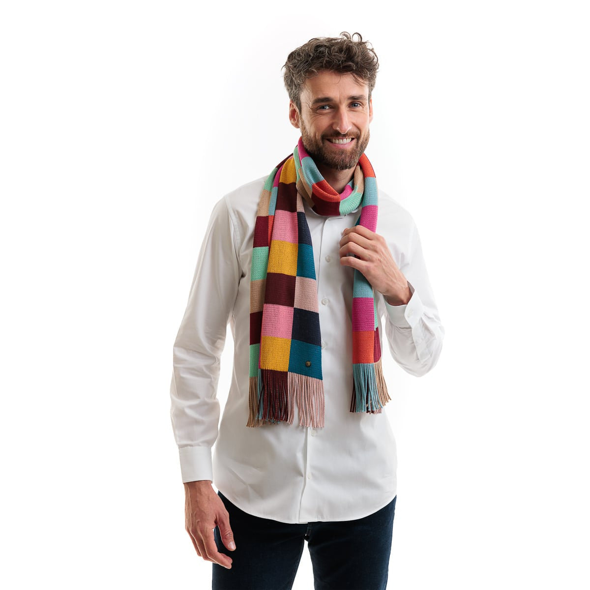 Echarpe multicolore