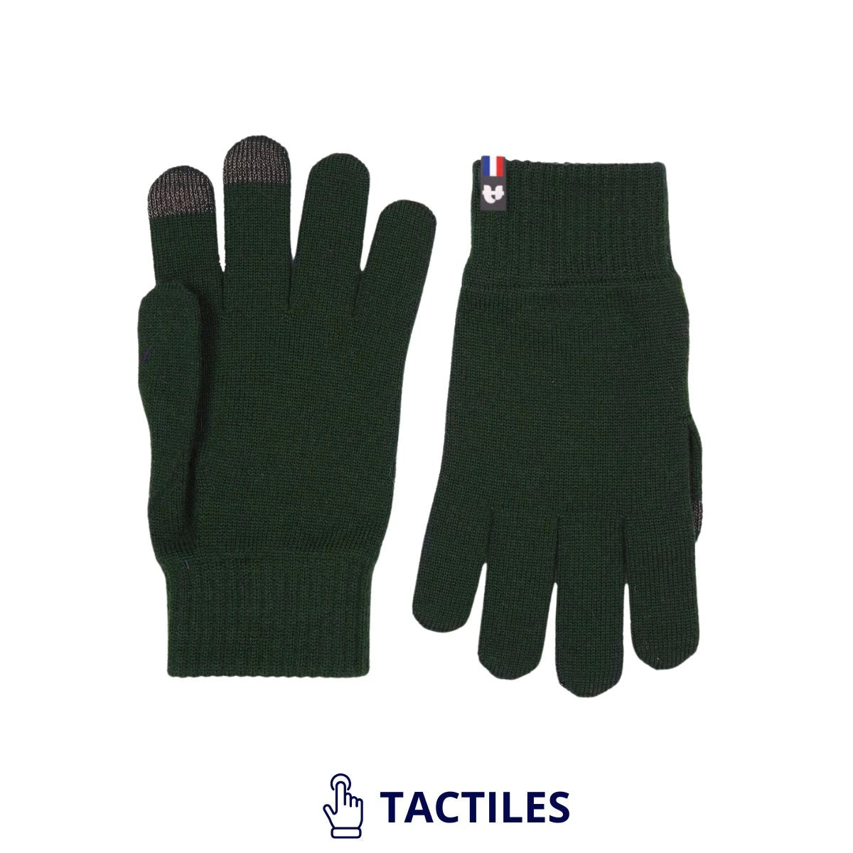 Gants tactiles femme en laine mérinos