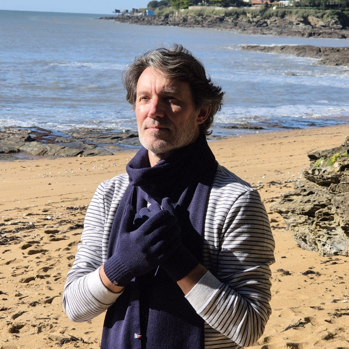 Gants Bleu marine tactile