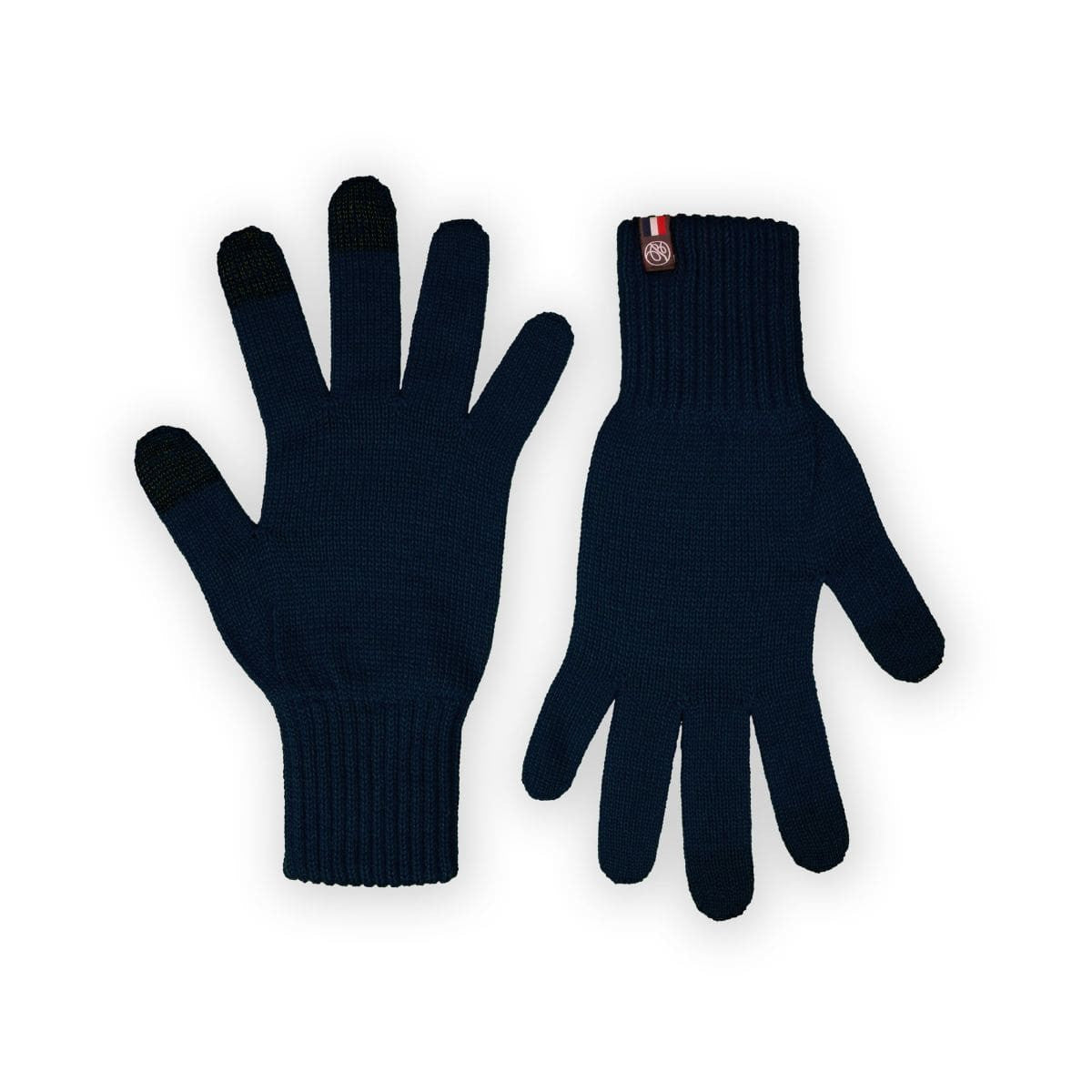 Gants Bleu marine tactile pour femme en laine