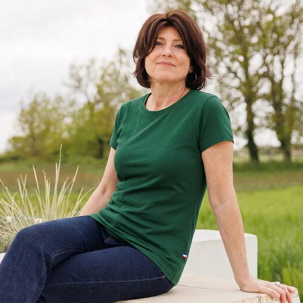 T-shirt femme vert | PALABA TEMP