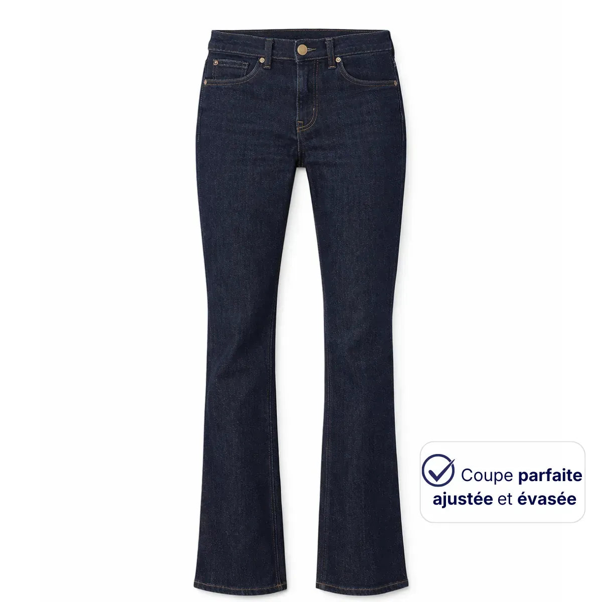 Jean Bootcut Femme | Coupe Flare Denim Coton Bio - JEAN