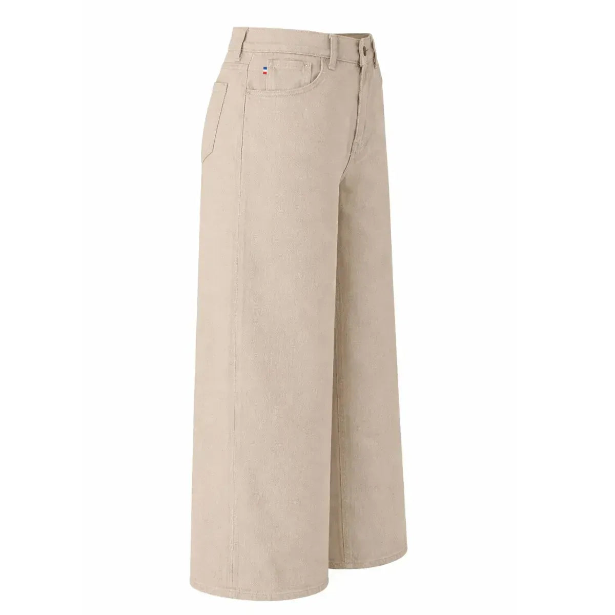 Jean Extra large femme taille haute | Ecru - JEAN