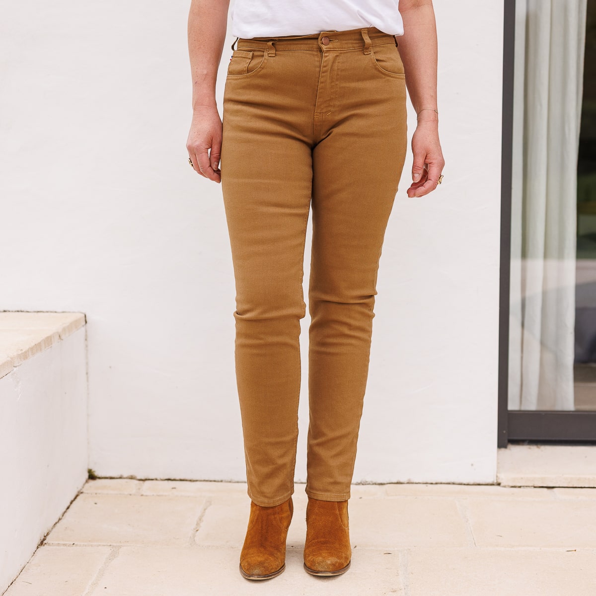 Jean français Cognac femme