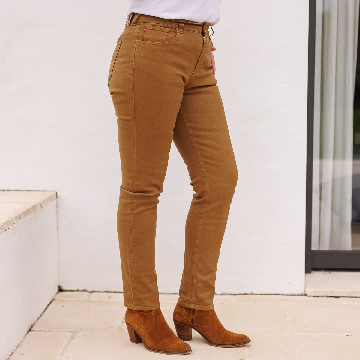 Jean français Cognac femme