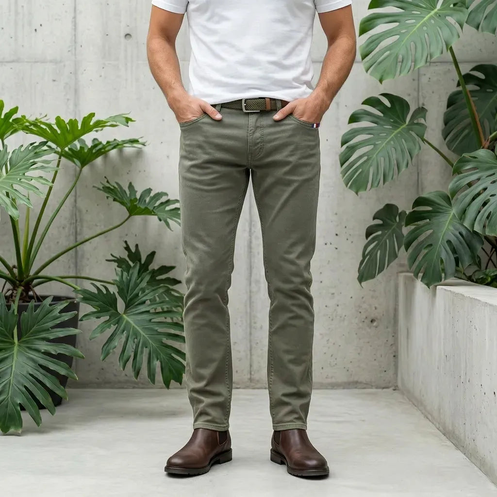 Jean Homme Kaki | Made in France - Jean