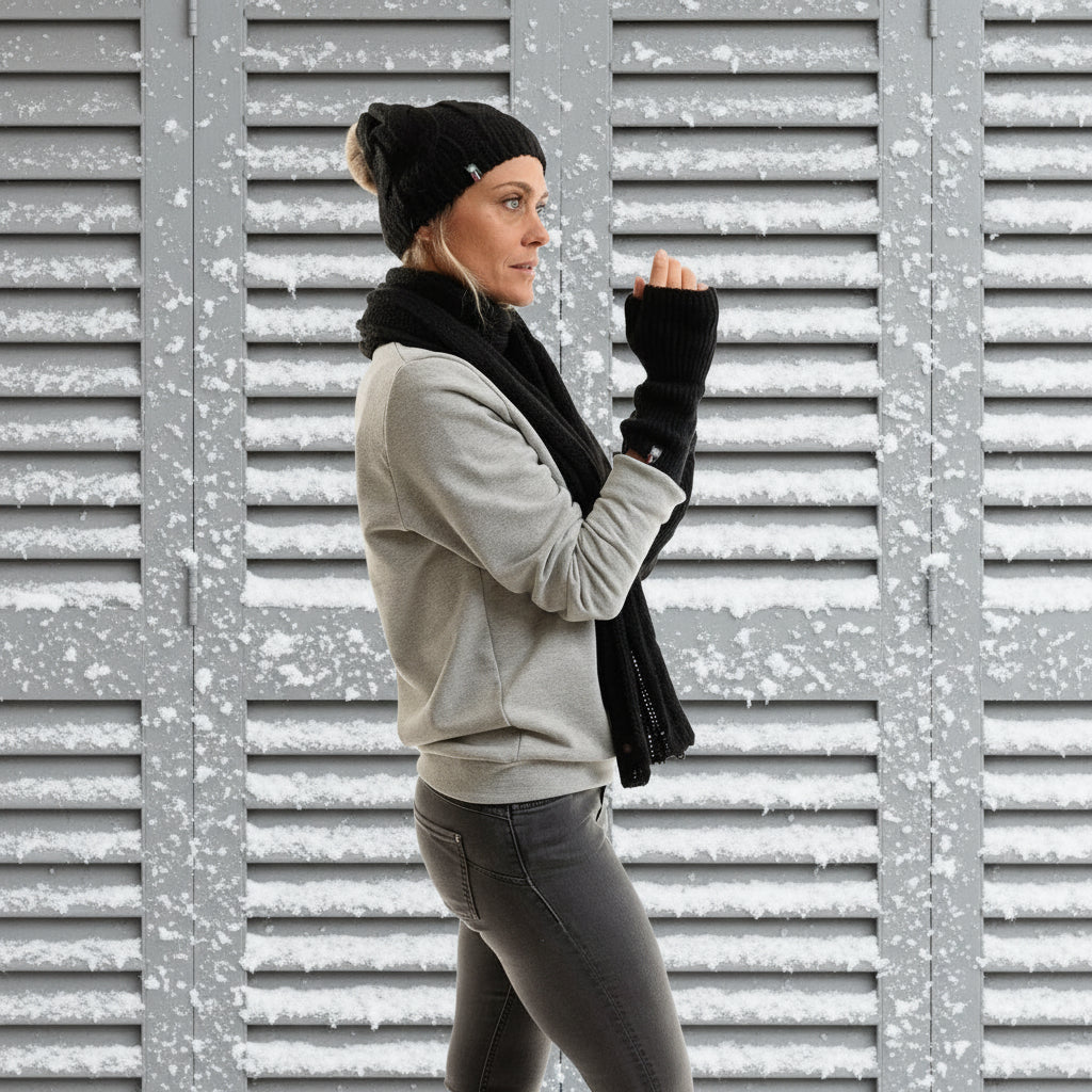 écharpe et bonnet femme en alpaga laine