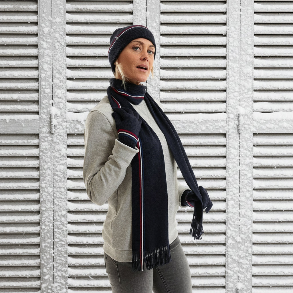 Echarpe en laine et acrylique pour femme 