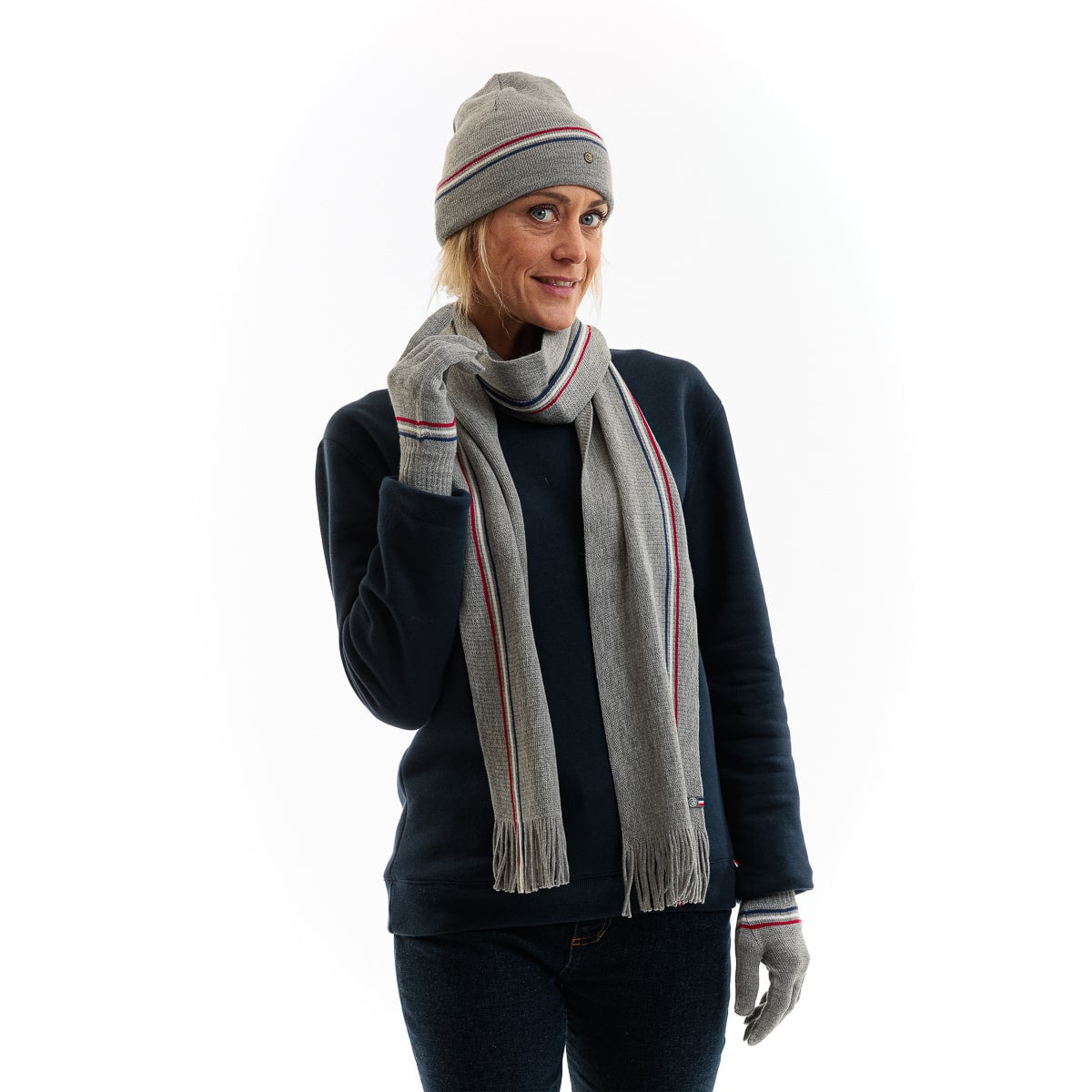 Echarpe en laine et acrylique pour femme 