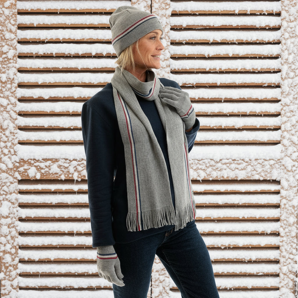 Echarpe en laine et acrylique pour femme 