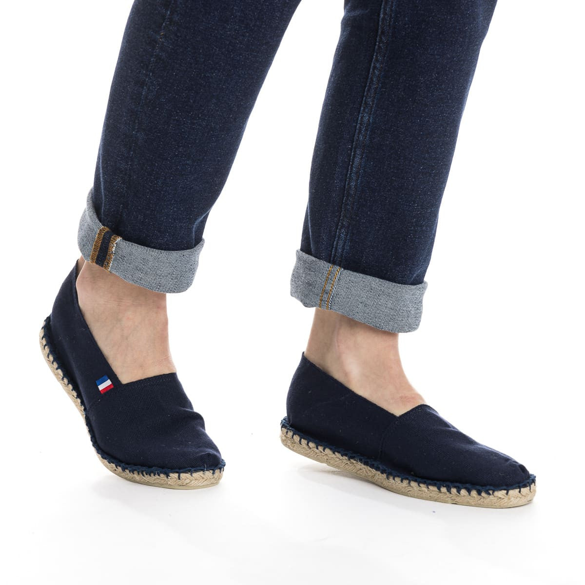 Espadrilles françaises bleu marine