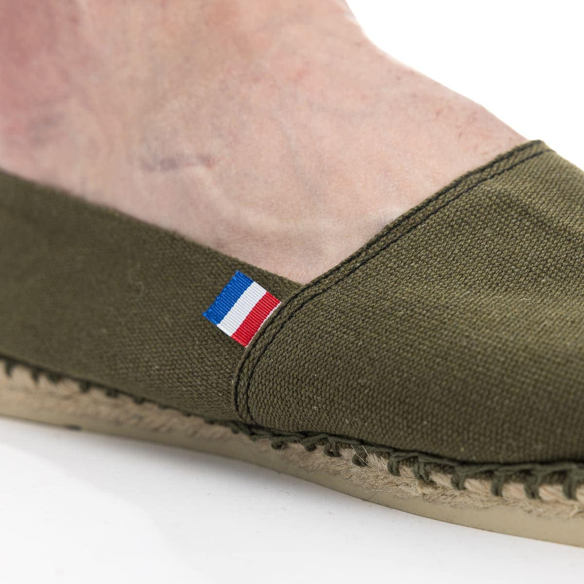 Espadrilles françaises kaki