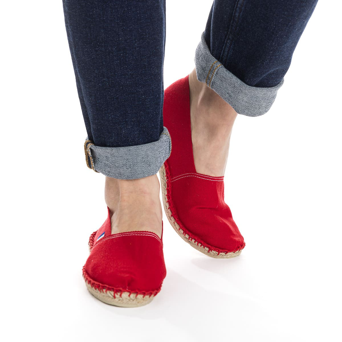 Espadrilles françaises rouges