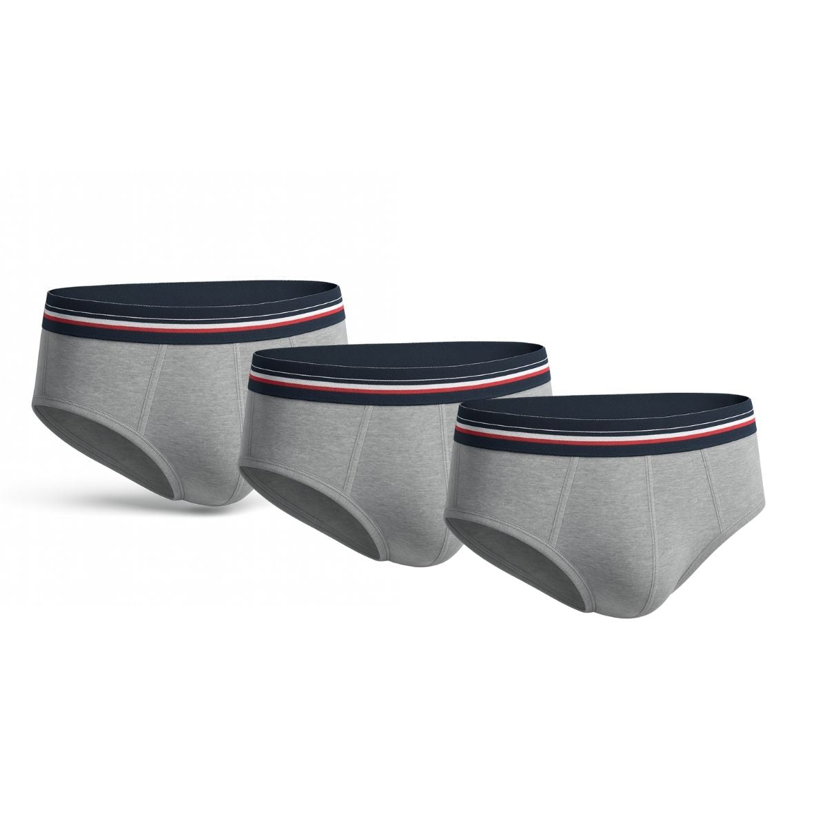 Lot de 3 slips gris