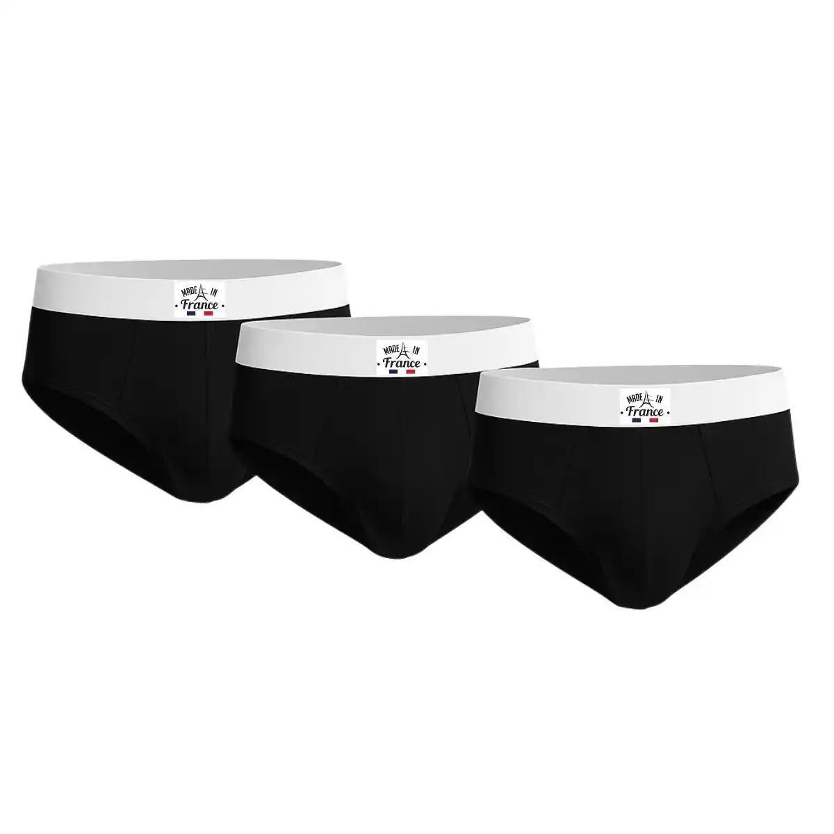 Lot de 3 slips noir