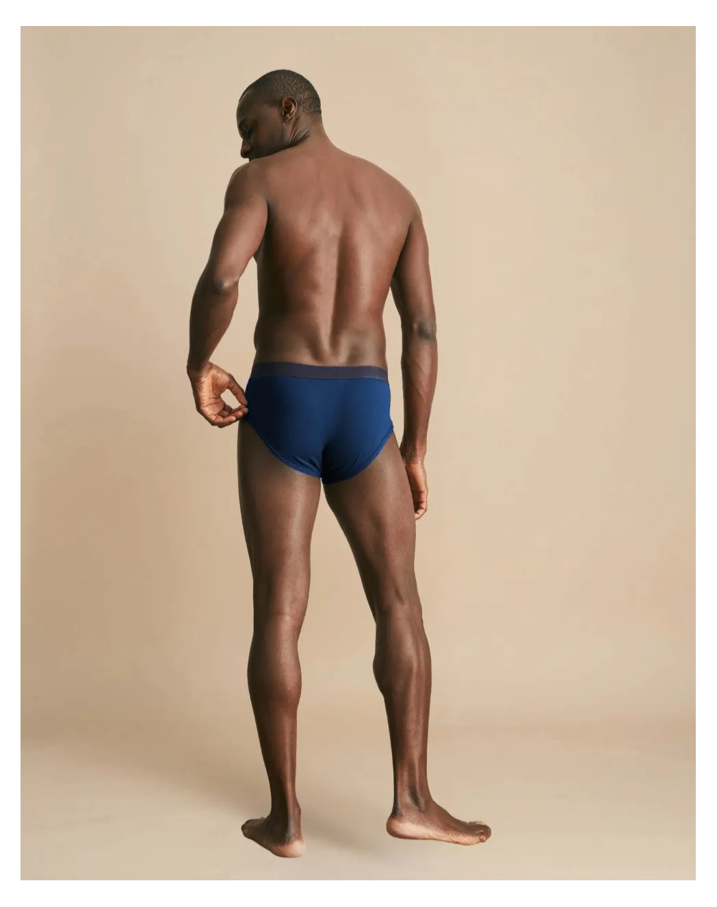 Slip homme coton modal Bleu indigo