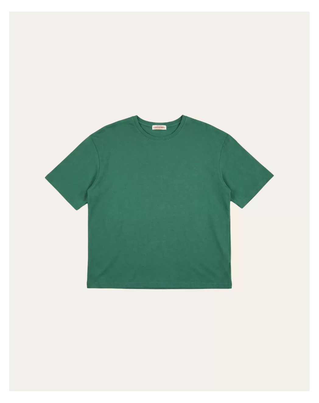 T shirt Oversize femme Vert bouteille coton modal