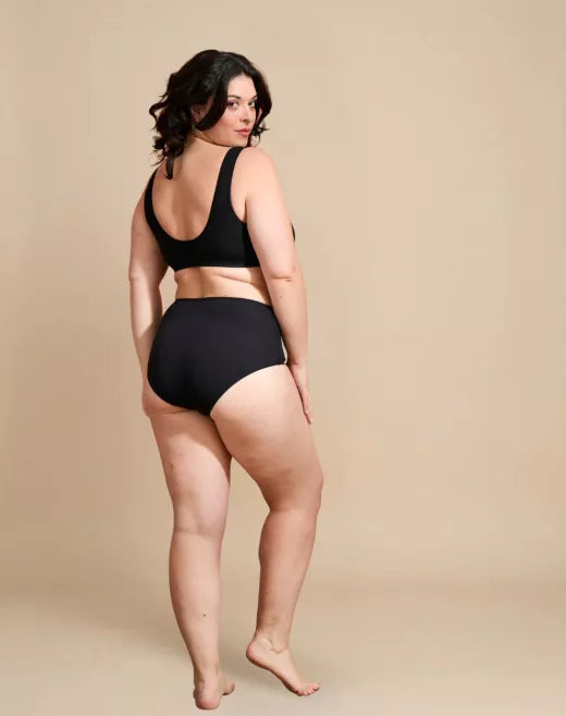 Culotte taille haute Noir