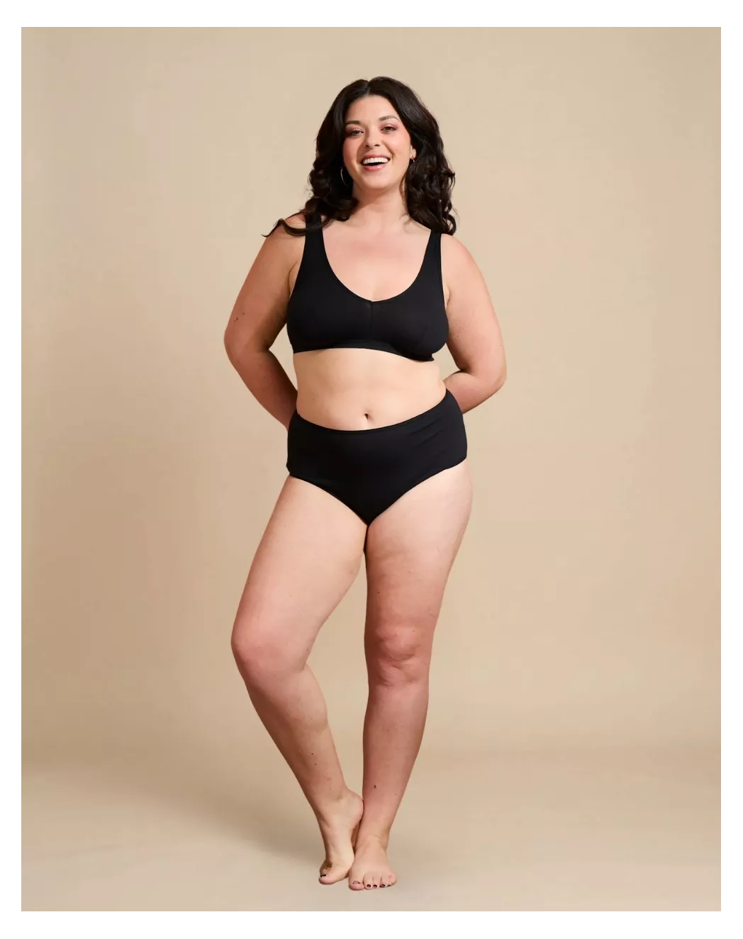 Culotte taille haute Noir