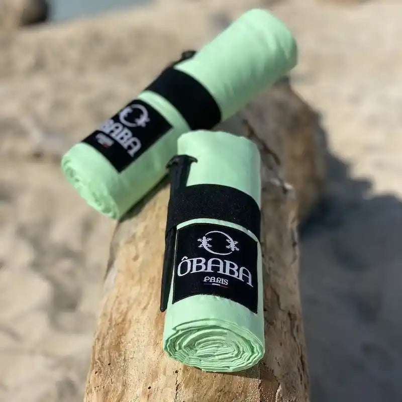 Drap de plage XXL 160x215 - Male vert d'eau