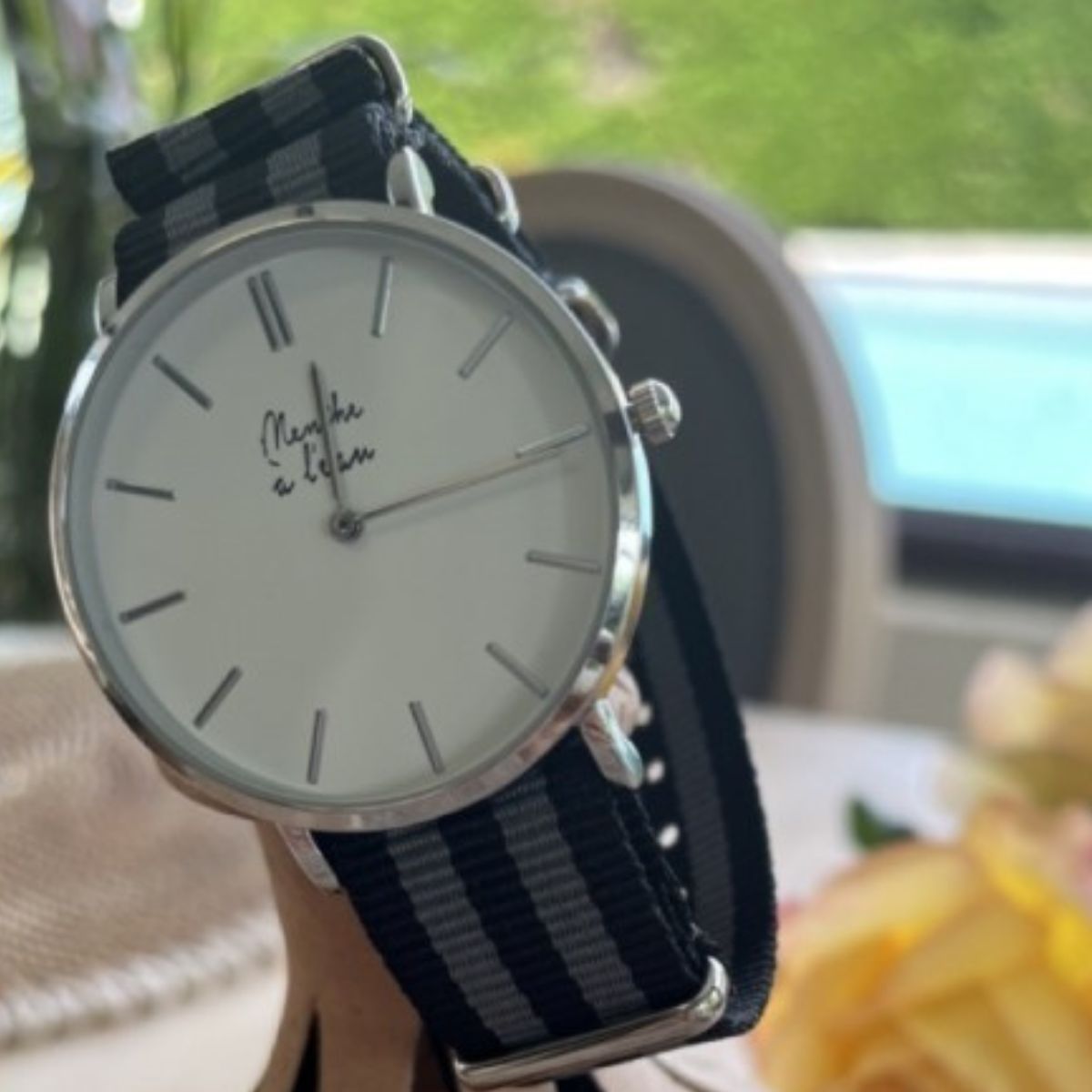 Montre La Résistante noir/gris