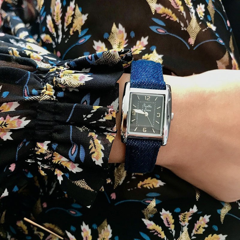 Montre La Rectangle jeans