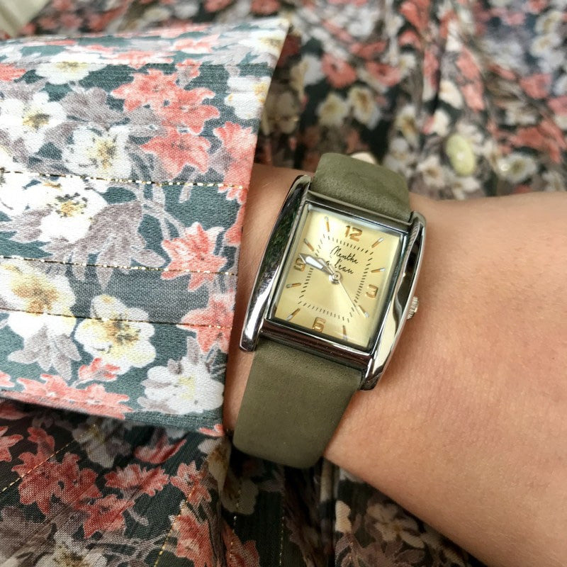 Montre La Rectangle kaki