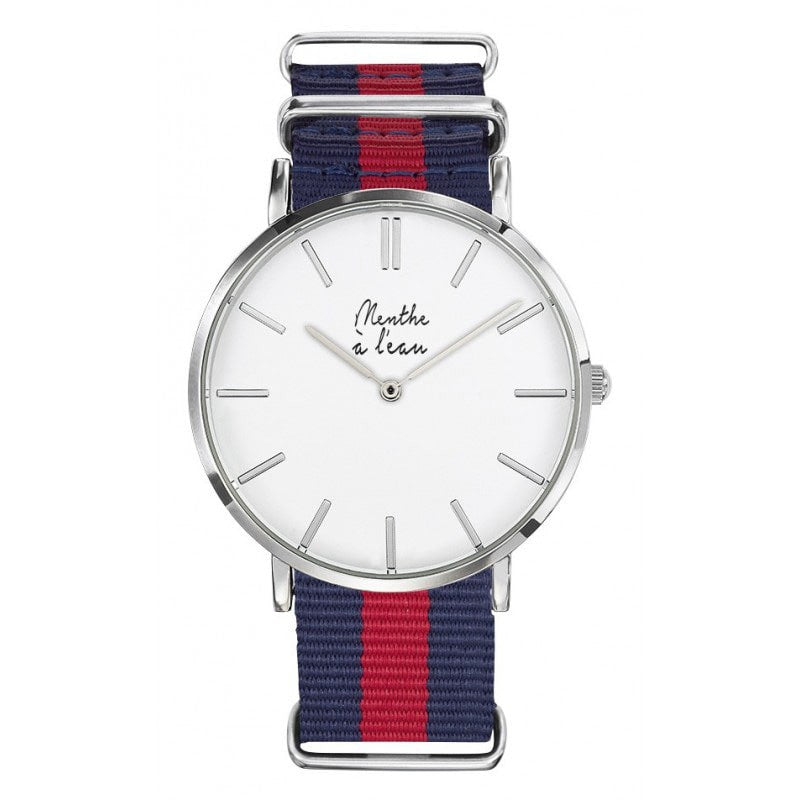 Montre La Résistante bleu/rouge