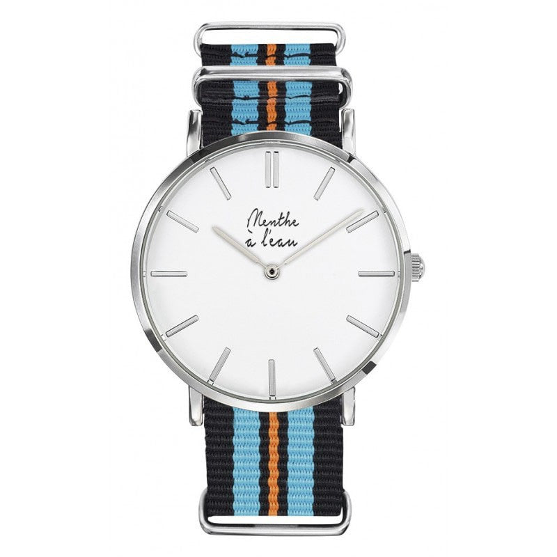 Montre La Résistante noir/bleu/orange
