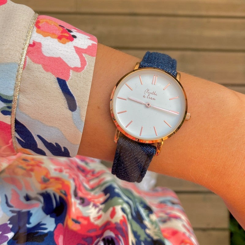 Montre La Véritable cuir jeans