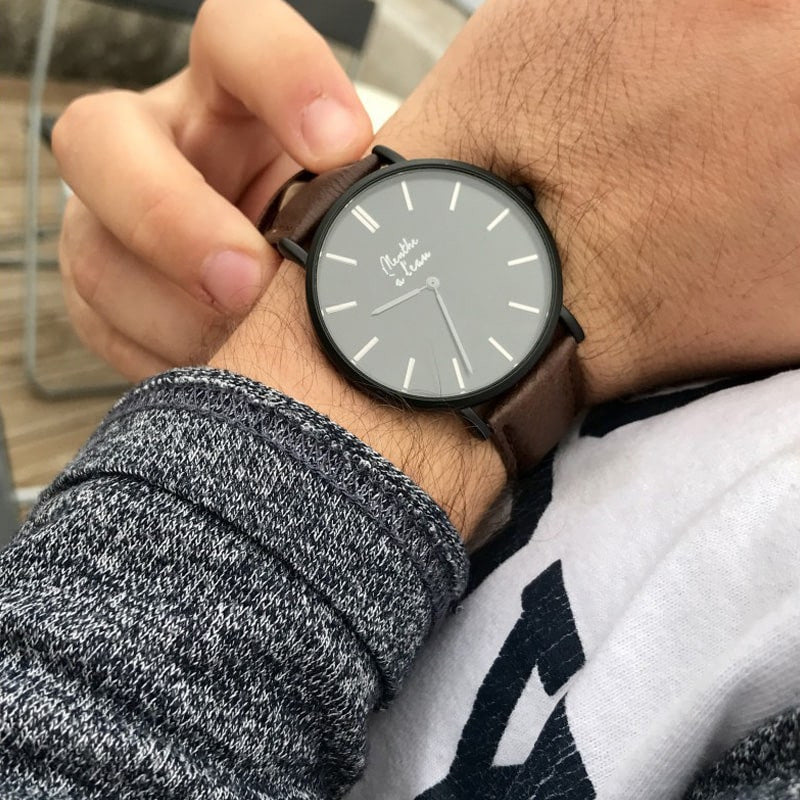 Montre La Véritable cuir marron