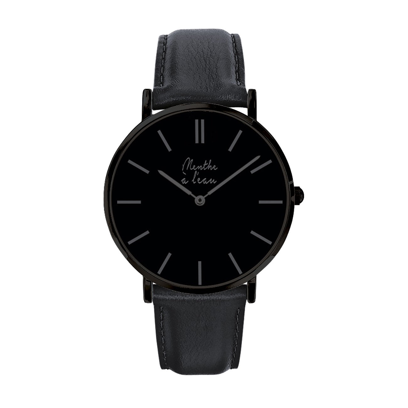 Montre La Véritable cuir noir