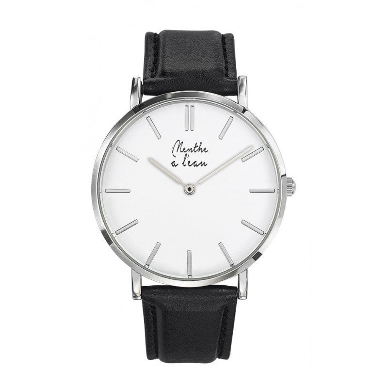 Montre La Véritable cuir noir