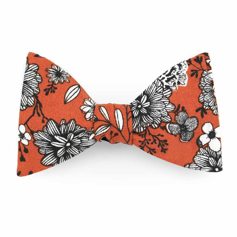 Noeud papillon orange feu