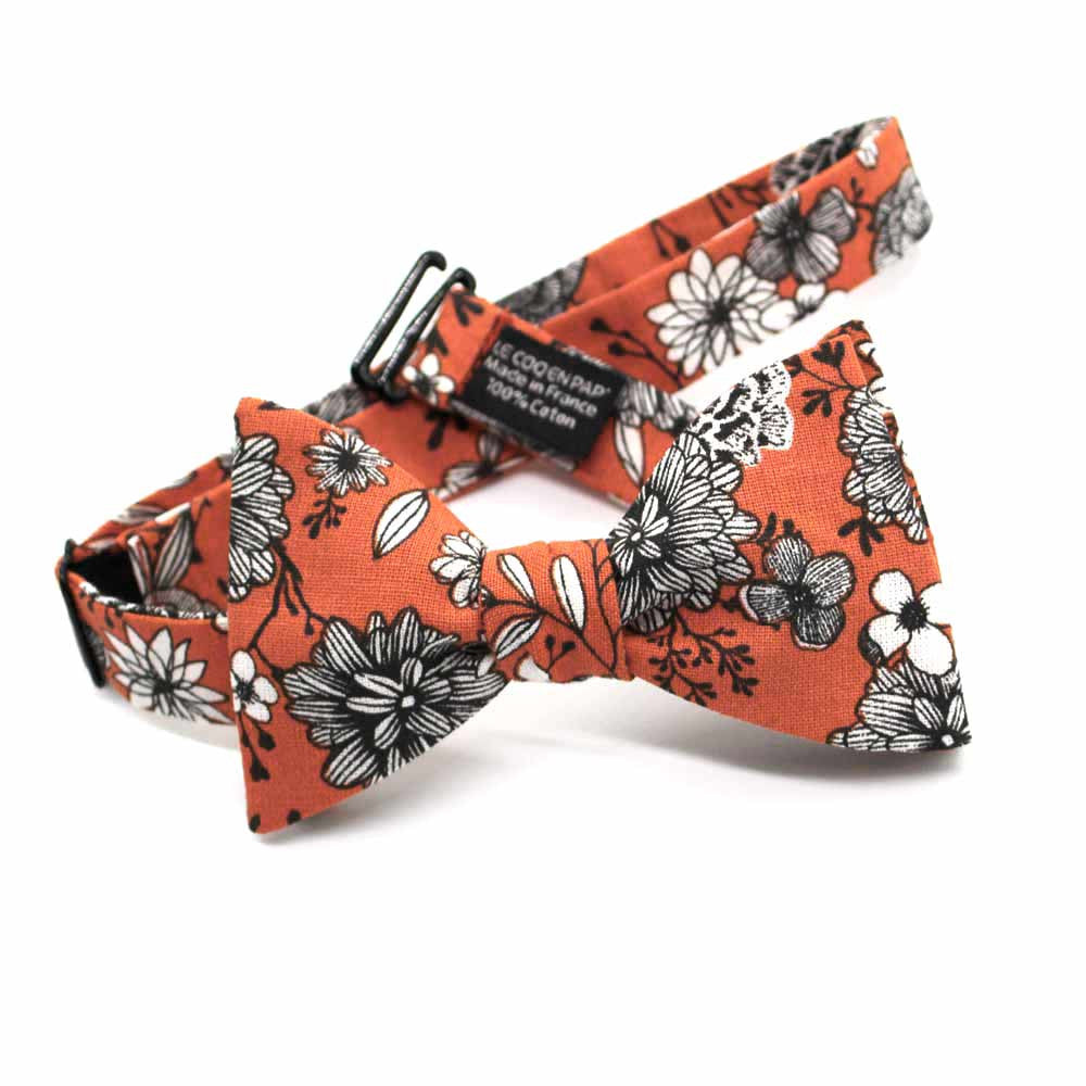 Noeud papillon orange feu