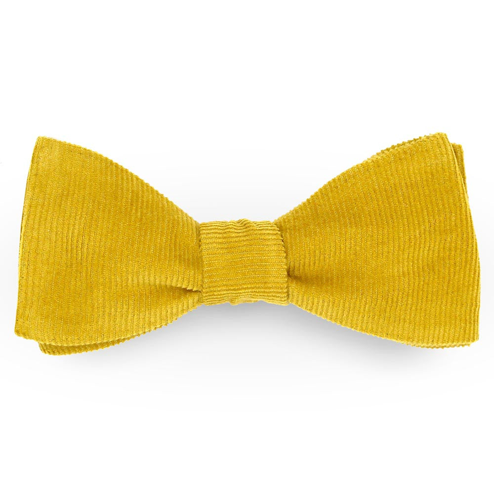 Noeud papillon jaune uni velours